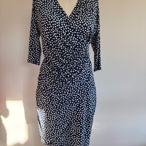 Mare Blu St Tropez, Black and White Polka Dot Dress